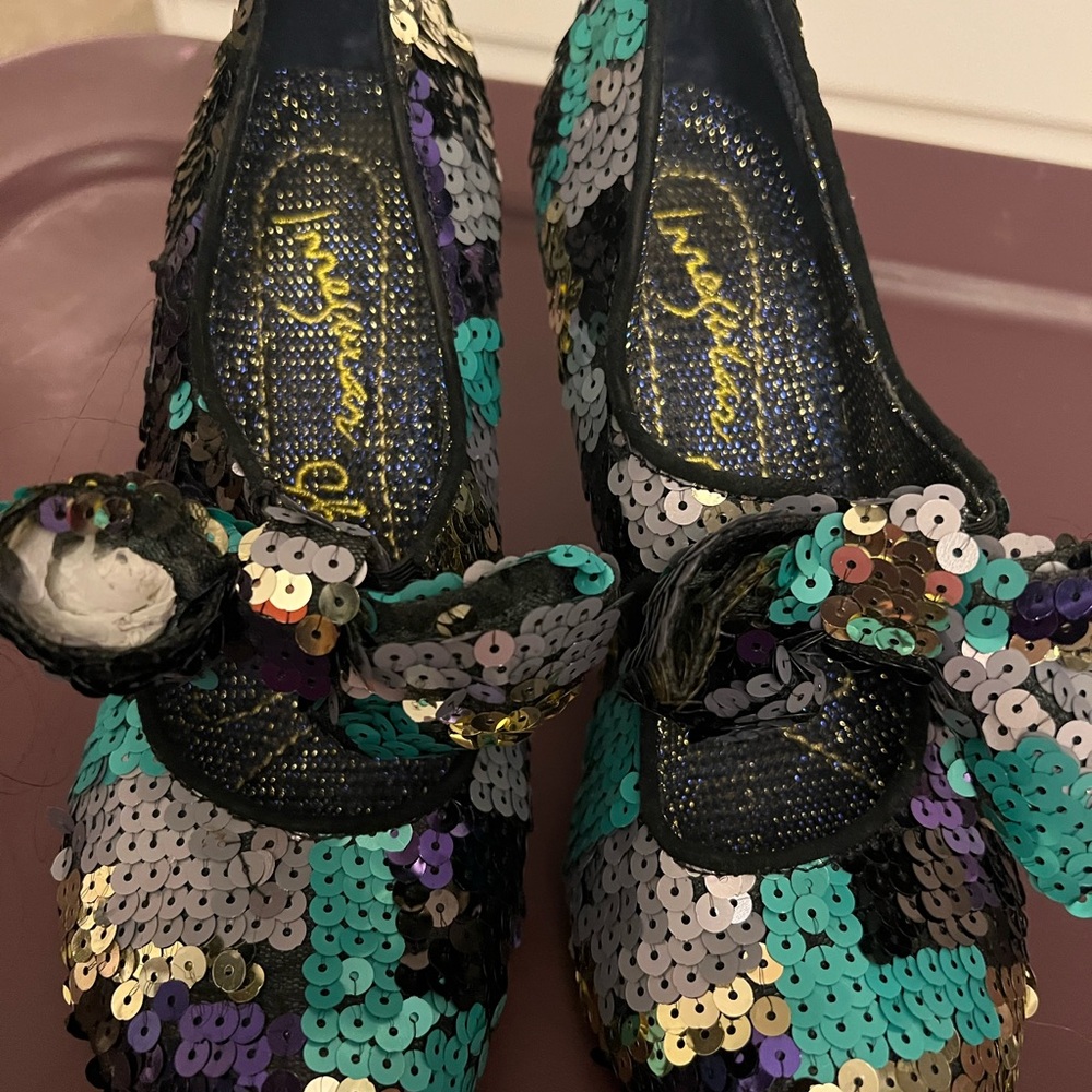 Colorful Sequin Women's Shoes